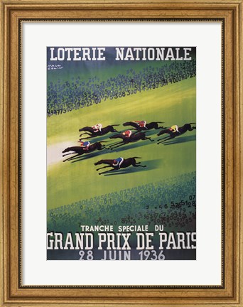 Framed Loterie Nationale Print