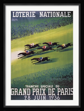 Framed Loterie Nationale Print