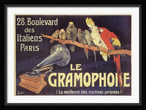 Framed Gramophone Print