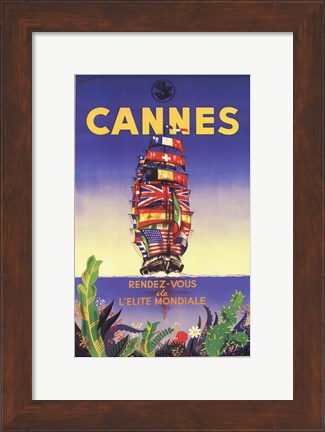 Framed Cannes Print