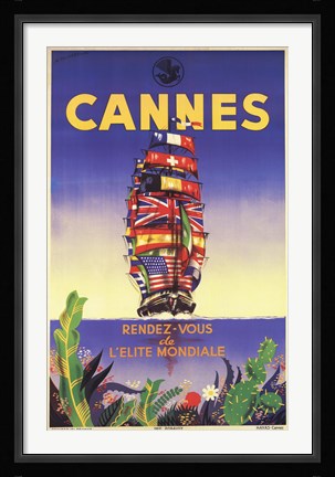 Framed Cannes Print