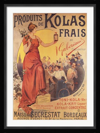 Framed Produits de Kolas Frais Print