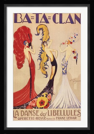 Framed Ba-Ta-Clan Print