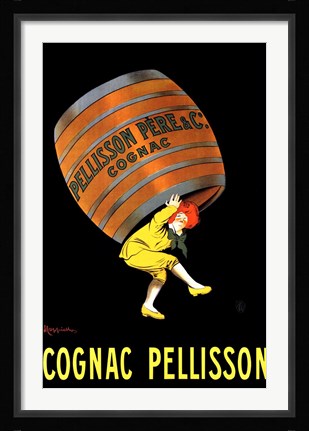 Framed Cognac Pellison Print
