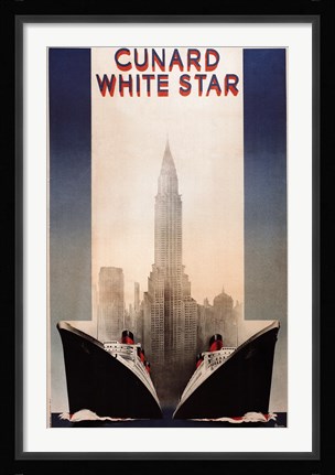 Framed Cunard Print