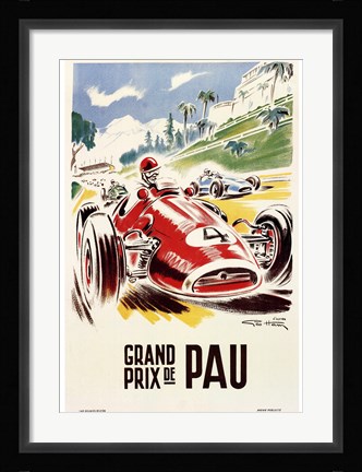 Framed Grand Prix de Pau Print