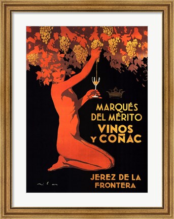 Framed Marques del Merito Print