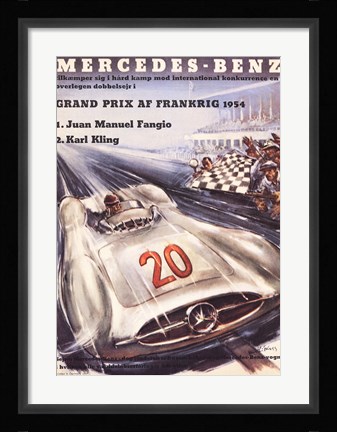 Framed Mercedes Benz Print