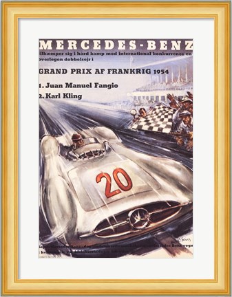 Framed Mercedes Benz Print