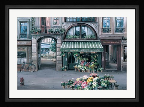 Framed Dominique Fleuriste Print