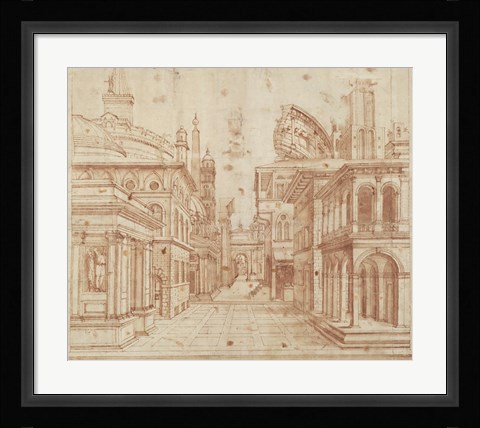 Framed Roman Perspective Print