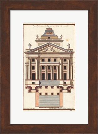Framed Palladio Facade I Print