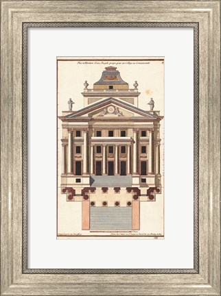 Framed Palladio Facade I Print