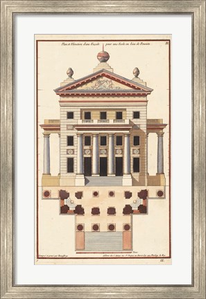 Framed Palladio Facade II Print