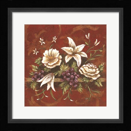 Framed Jaipur Blossoms I Print