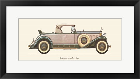 Framed Cadillac 1931 Print