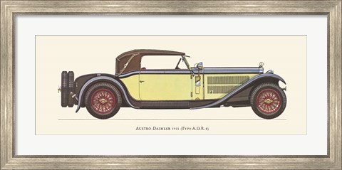 Framed Austro-Daimler 1931 Print