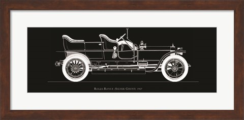 Framed Rolls Royce, 1907 Print