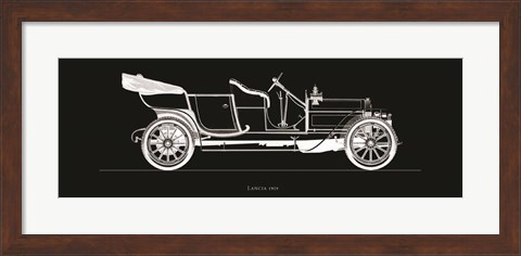 Framed Lancia, 1909 Print