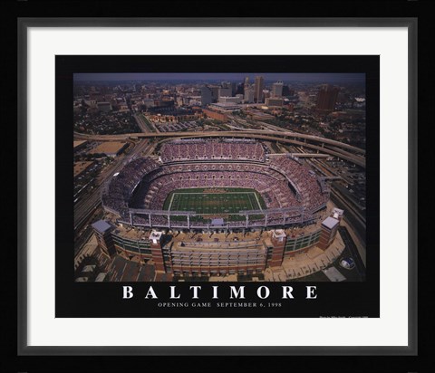Framed Baltimore - Raven's Stadium Print