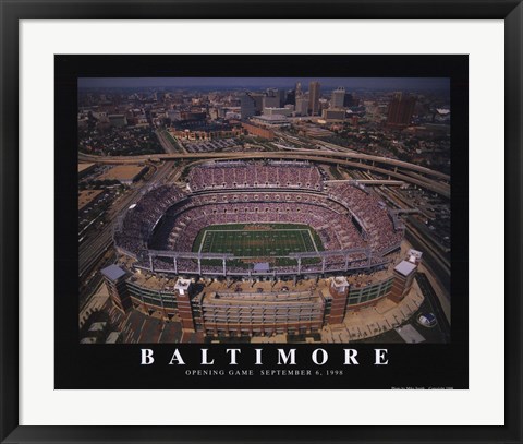 Framed Baltimore - Raven's Stadium Print