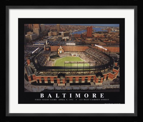 Framed Baltimore - Camden Yard Print