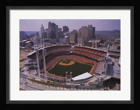 Framed Cincinnati - Reds Opening Game Print
