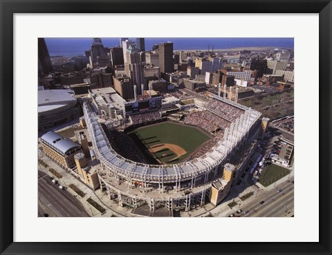Framed Cleveland - First Indians Game Print