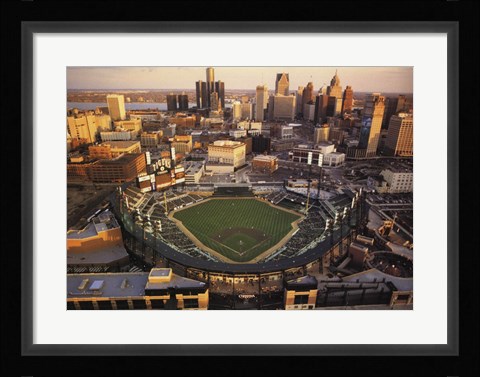 Framed Detroit - Comerica Park-Tigers Print