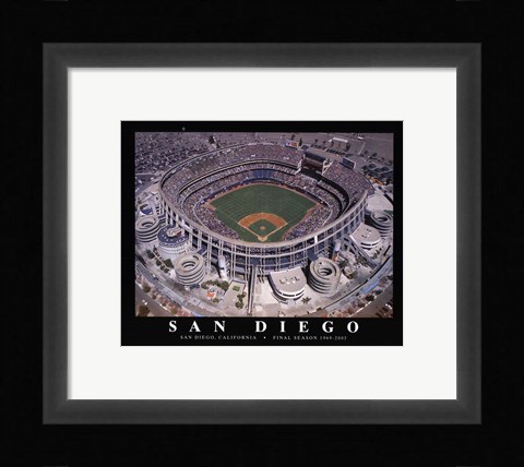 Framed Qualcom Stadium-San Diego Print