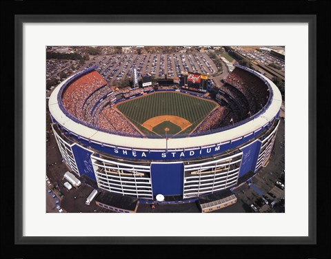 Framed Shea Stadium - Ny Mets - Flushing Print