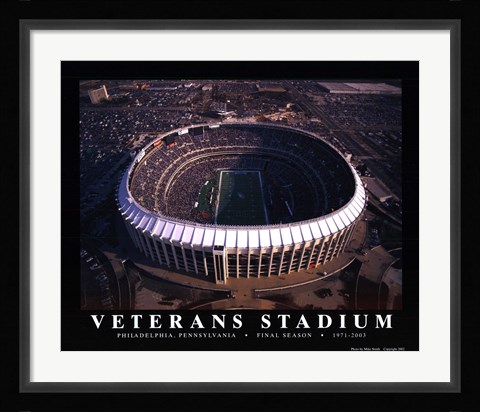 Framed Veterans Stadium - Philadelphia Eagles Print