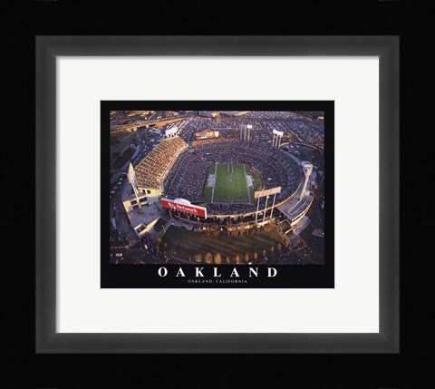 Framed Raiders - Oakland, Ca Print