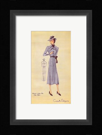 Framed Ladies Fashion IV Print