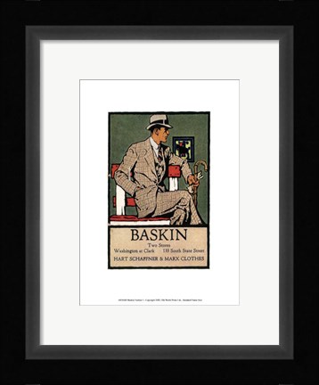 Framed Baskins Fashions I Print