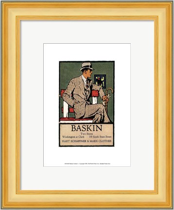 Framed Baskins Fashions I Print