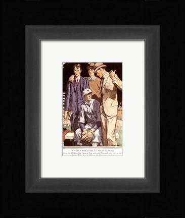 Framed Baskins Fashions V Print