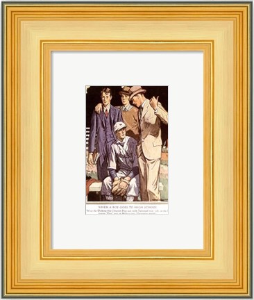 Framed Baskins Fashions V Print