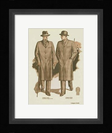 Framed Mens Fashion II Print