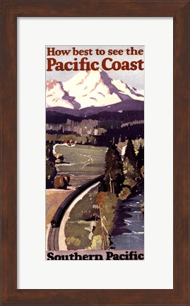 Framed Pacific Coast II Print