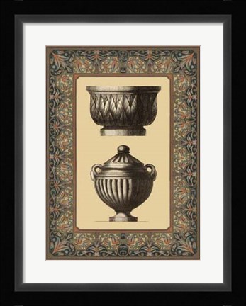 Framed Renaissance Urn II Print