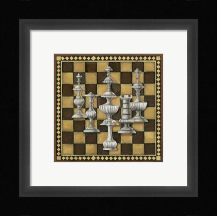 Framed Chess Set II Print