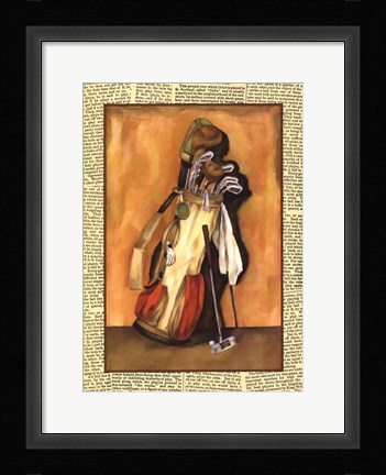 Framed Tee it Up I Print