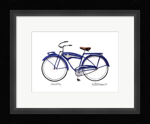 Framed Blue Chantilly Print