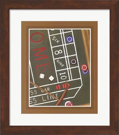 Framed Mama Needs a New Pair of Shoes (Craps) Print