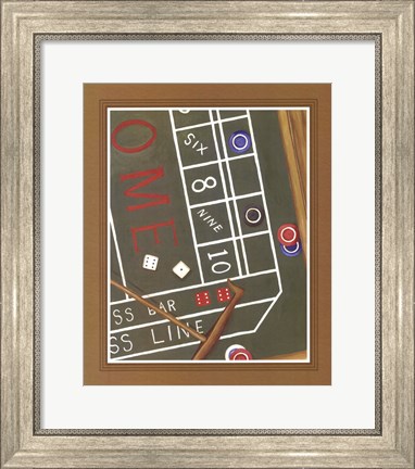 Framed Mama Needs a New Pair of Shoes (Craps) Print
