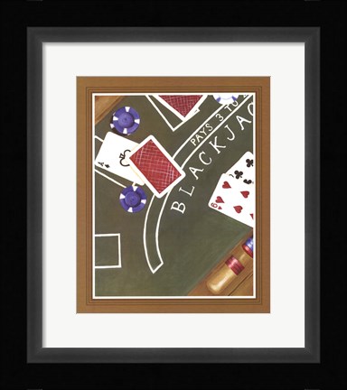 Framed Hit Me (Black Jack) Print