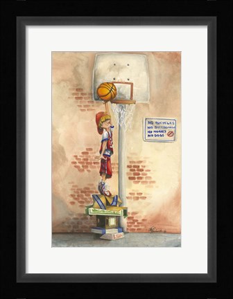 Framed Slam Dunk Print
