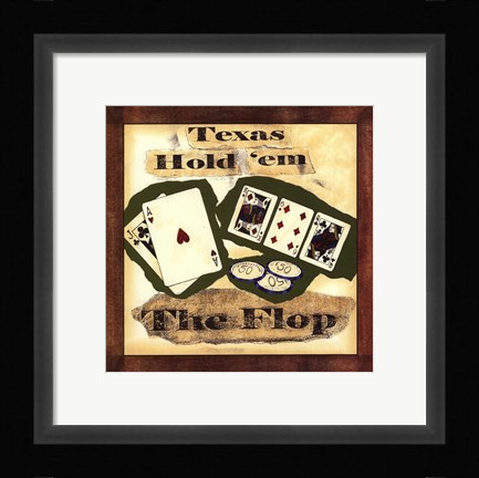 Framed Hold 'em III Print