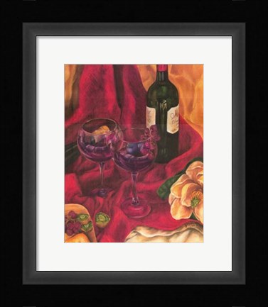 Framed Wine Indulgences II Print